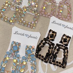 Vintage, Rhinestone, Special glamorous earrings